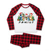 Adult Matching Christmas Pajama Set - Raglan Long Sleeve Shirt and Buffalo Plaid Pants