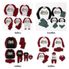 Snowflake Cartoon Dog Family Pajamas 4 Colors Overview - Red & Gray, Green & White, Red & Black, Red & White