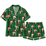 Classic Green Buffalo Check Custom Short Pajama Set