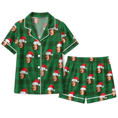 Classic Green Buffalo Check Custom Short Pajama Set