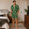 Classic Green Buffalo Check Custom Short Pajama Set