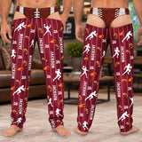Custom Funny Pajama Pants - Personalized Birthday Gifts For Sports Fans, Sports Lovers - Chilling Like A True Champion