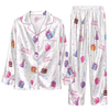 Cute White Balloon Scatter Custom Long Pajama Set