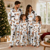 Cute White Face Print Custom Long Pajama Set for Dog Lovers