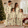 Cute Yellow Motif Mix Custom Long Pajama Set