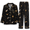 Dreamy Black Cosmic Scatter Custom Long Pajama Set