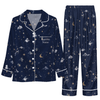 Dreamy Blue Celestial Scatter Custom Long Pajama Set