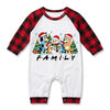 Baby Romper Coverall Onesie - Cartoon Dog Snowman Family Christmas Pajama