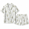 Elegant White Bouquet Heart Scatter Custom Short Pajama Set - image 2