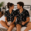 Festive Black Pennant Gift Scatter Custom Short Pajama Set - image 4