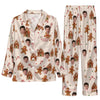 Festive Cream Treat Scatter Custom Long Pajama Set