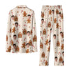 Festive Cream Treat Scatter Custom Long Pajama Set