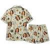 Festive Ivory Pennant Icon Medley Custom Short Pajama Set - image 3