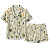 Festive Ivory Pennant Icon Medley Custom Short Pajama Set - image 2