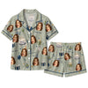 Festive Sage Green Cake Gift Scatter Custom Short Pajama Set