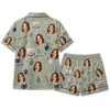Festive Sage Green Cake Gift Scatter Custom Short Pajama Set - image 3