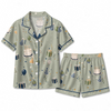 Festive Sage Green Cake Gift Scatter Custom Short Pajama Set - image 2