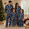 Funny Blue Food Scatter Custom Long Pajama Set
