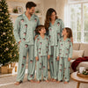 Minimalist Sage Green Mini Sprigs Custom Long Pajama Set