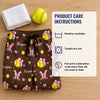 Care instructions for personalized softball pajama pants: machine washable and tumble dry low