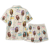 Playful Cream Balloon Star Scatter Custom Short Pajama Set - image 3