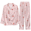 Playful Pink Glass Scatter Custom Long Pajama Set