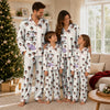 Playful White Micro Confetti Custom Long Pajama Set