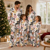 Retro Cream Beige Daisy Checkers Custom Long Pajama Set for Dog Lovers