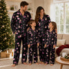 Romantic Black Heart Medley Custom Long Pajama Set