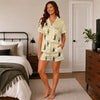 Romantic Champagne Couple Pose Medley Custom Short Pajama Set for Couples