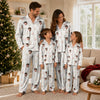 Romantic Cream Floral Cluster Custom Long Pajama Set