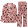 Romantic Dusty Rose Bouquet Scatter Custom Long Pajama Set