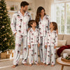 Romantic Ivory Bow Pattern Custom Long Pajama Set
