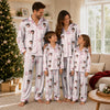 Romantic Pink Floral Sprays Custom Long Pajama Set