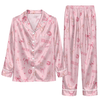 Romantic Pink Symbol Scatter Custom Long Pajama Set for Bride