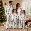 Romantic White Flower Medley Custom Long Pajama Set