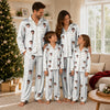 Romantic White Heart Contours Custom Long Pajama Set