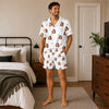 Romantic White Ribbon Ring Scatter Custom Short Pajama Set for Bride - image 6