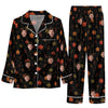 Rustic Black Foliage Scatter Custom Long Pajama Set