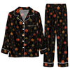 Rustic Black Foliage Scatter Custom Long Pajama Set