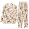 Rustic Cream Beige Aztec Diamonds Custom Long Pajama Set for Dog Lovers