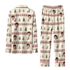 Rustic Cream Nordic Bands Custom Long Pajama Set