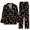 Spooky Black Icon Toss Custom Long Pajama Set