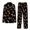 Spooky Black Icon Toss Custom Long Pajama Set