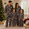Spooky Black Mystic Motifs Custom Long Pajama Set