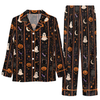 Spooky Black Mystic Motifs Custom Long Pajama Set
