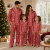 Vintage Red Floral Toile Custom Long Pajama Set
