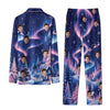 Whimsical Blue Scenic Gradient Custom Long Pajama Set
