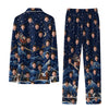 Whimsical Blue Storybook Landscape Custom Long Pajama Set