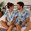 Whimsical Sky Blue Cloud Balloon Scatter Custom Short Pajama Set - image 4